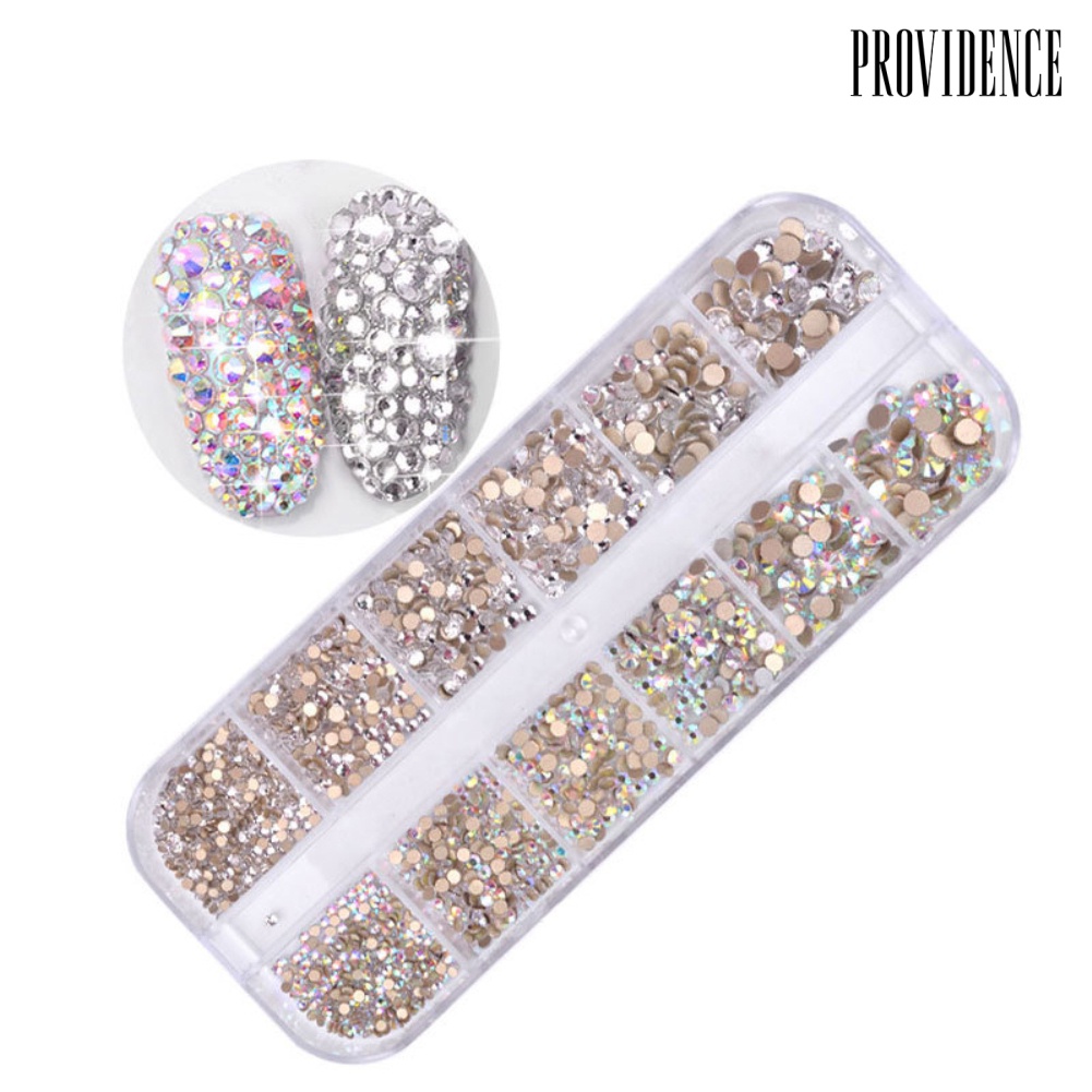 Providence 1440Pcs Nail Art Tips Rhinestone Glitter Faux Diamond 3D Manicure DIY Decoration