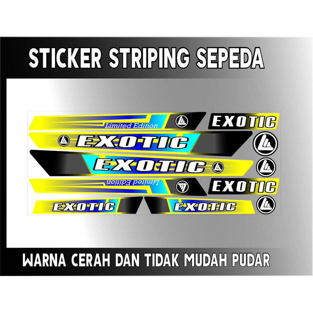 STRIPING UNIVERSAL STIKER SEPEDA EXOTIC