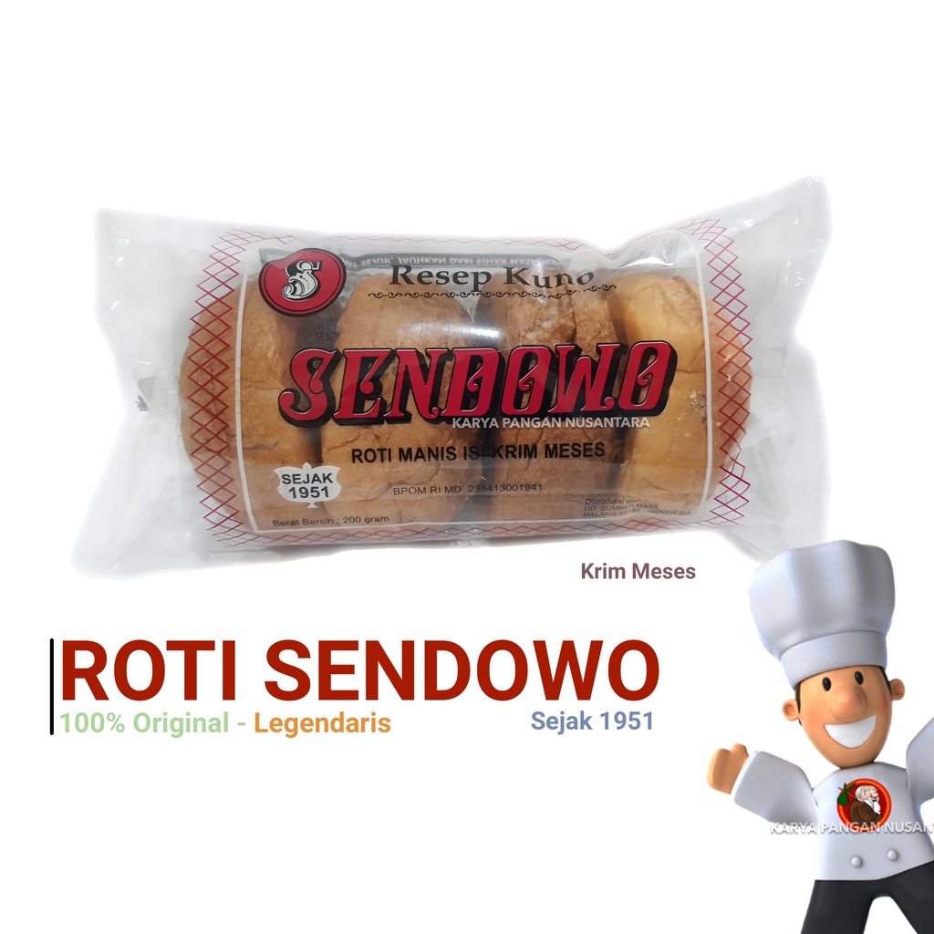 

ROTI SENDOWO ROTI KRIM MESES LEGENDARIS MALANG ROTI MESES PER PACK