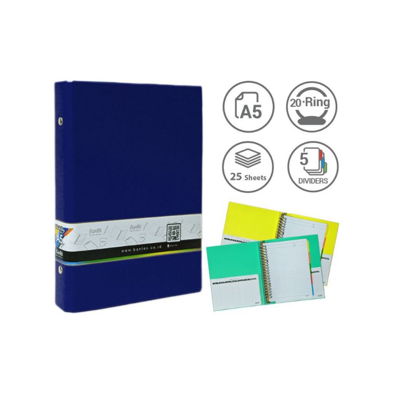 

Bantex Multiring Binder A5 20 Ring #1324