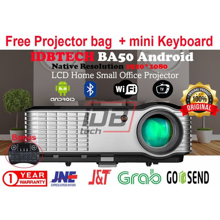IDBTECH BA50 Android 6.0 + Bluetooth + tv Tuner Projector 4200 Lumens