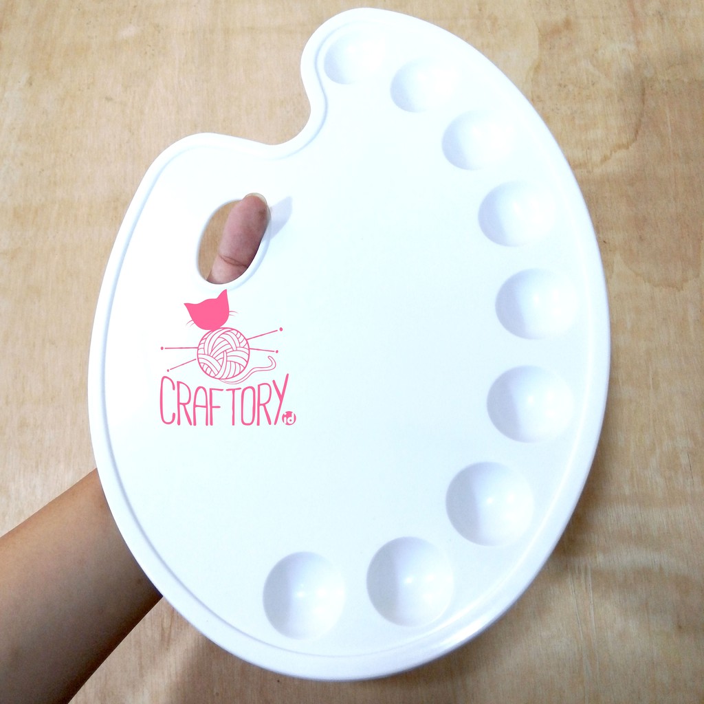 

Palet Lukis Plastik Putih Cat Air / Poster Besar