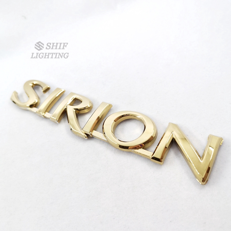 1pc Stiker Emblem Logo DAIHATSU Bahan ABS Warna Gold / Hitam / Chrome Untuk Bagasi Belakang Mobil SIRION