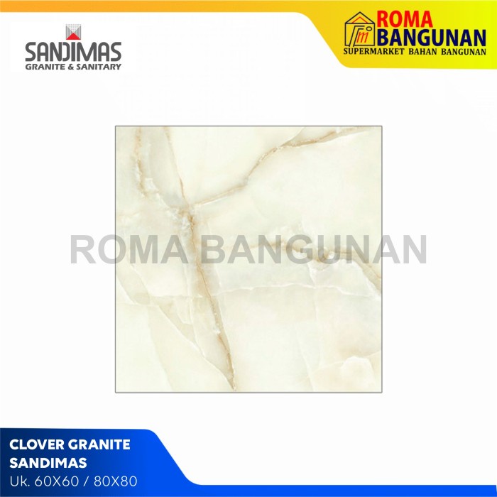 Sandimas Granite / Granit Lantai Dinding Clover 60X60 80X80 - 60X60 4pcs