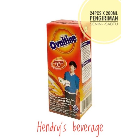 susu ovaltine uht 200ml / susu uht ovaltine