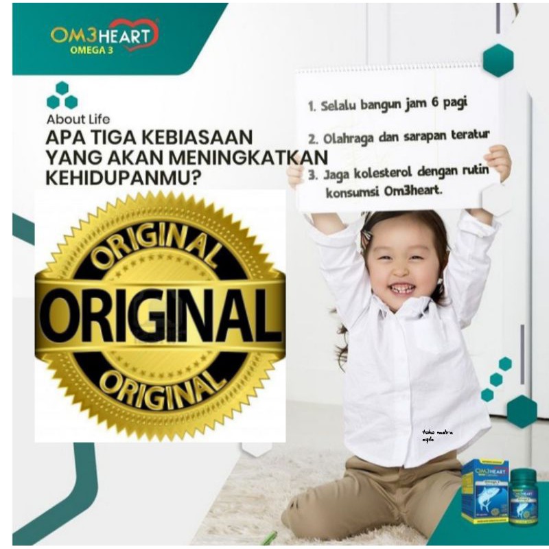 Omeheart omega 3 isi 60 caps /fish oil/ omega 3 from usa/ omega 3 paten / produk paten