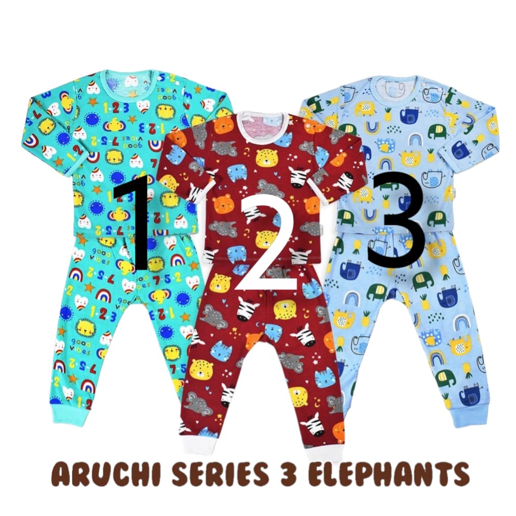 ARUCHI BABY Setelan Panjang Piyama Baju Tidur Bayi