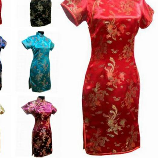 ➴ Kain Cheongsam _ Bahan Kain Cheong sam _ Kain imlek Cheongsam ♦