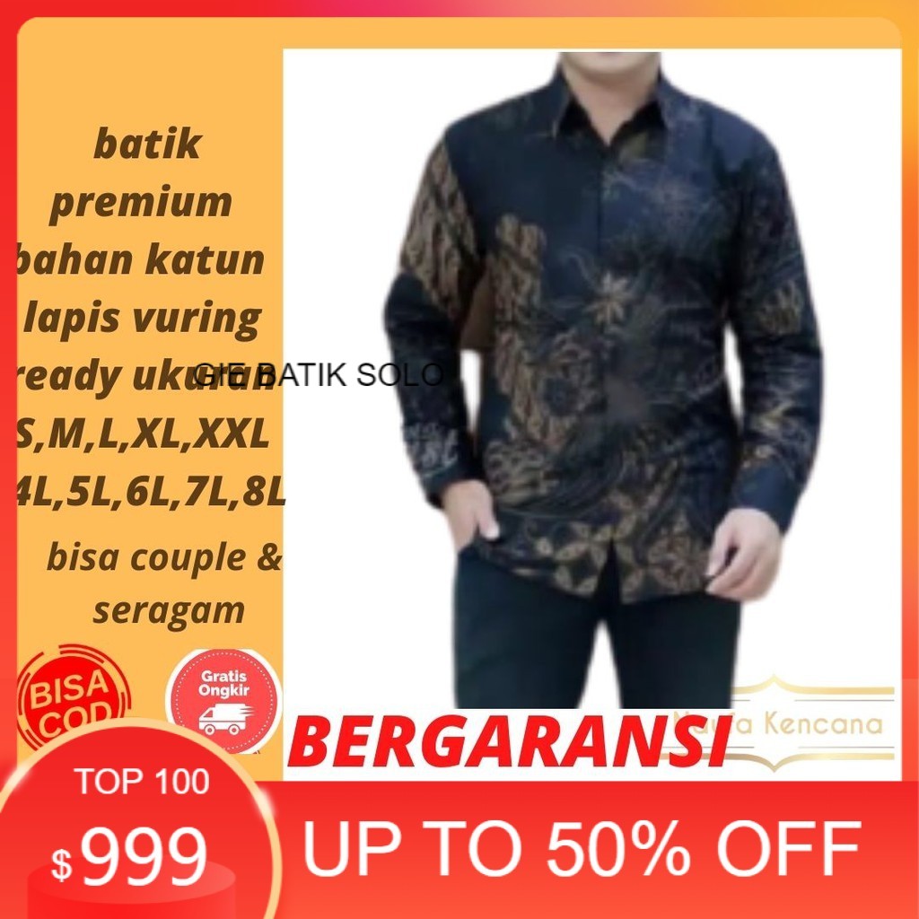 Harga Batik Kencana Terbaik Batik Pakaian Pria Juni 2021 Shopee Indonesia