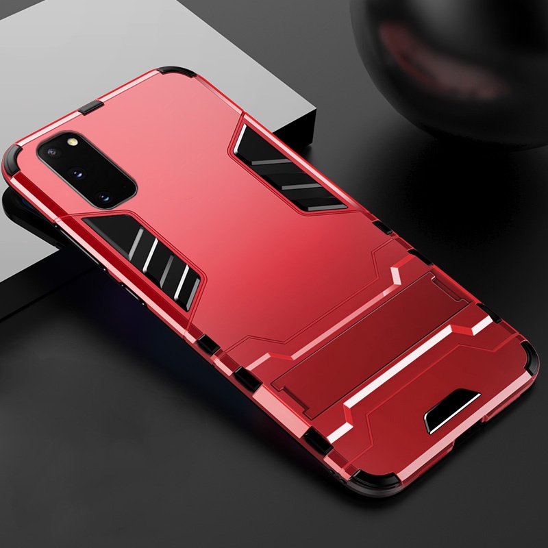 Casing Hard Case Armor PC + Silikon Anti Benturan Untuk Samsung Galaxy S20 Ultra +