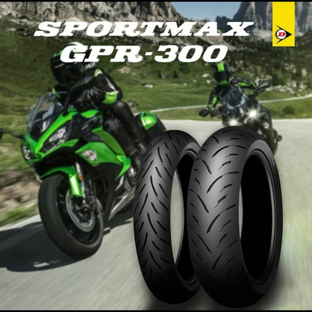 BAN LUAR DUNLOP SPORTMAX GPR 300 160/60 RING 17 UNTUK MOTOR NINJA 250 CBR 250 CBR 150 R 15 R 25