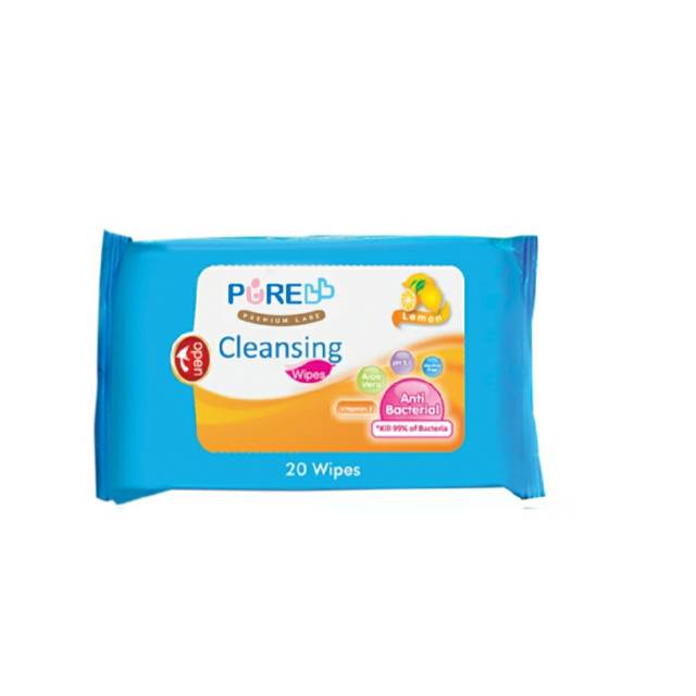 Pure Bb Cleansing Wipes  Lemon 20's