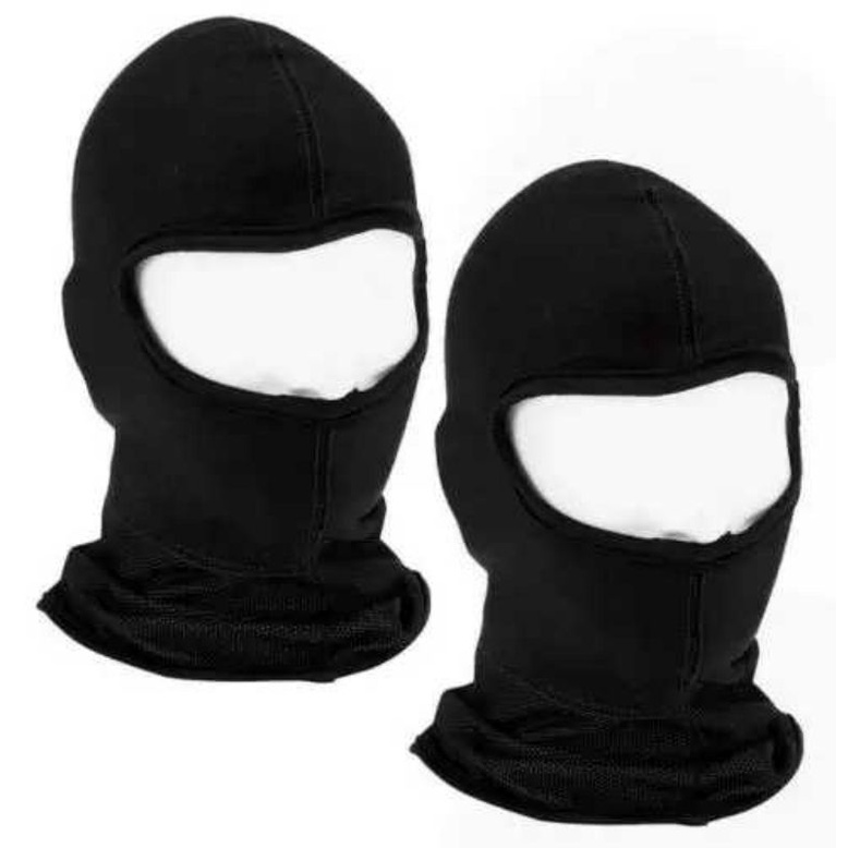 Masker Ninja Hitam Polos / Masker Ninja Balaclava Full / Masker Penutup Muka Polos