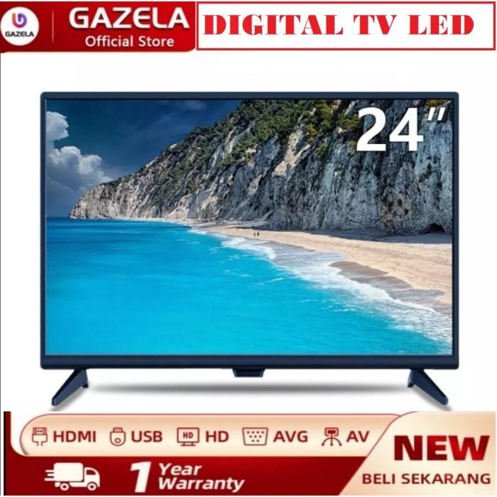 Tv Gazela Led 19/20/21/22 Inch Full Hd Bisa Buat Monitor, Ps3, Cctv
