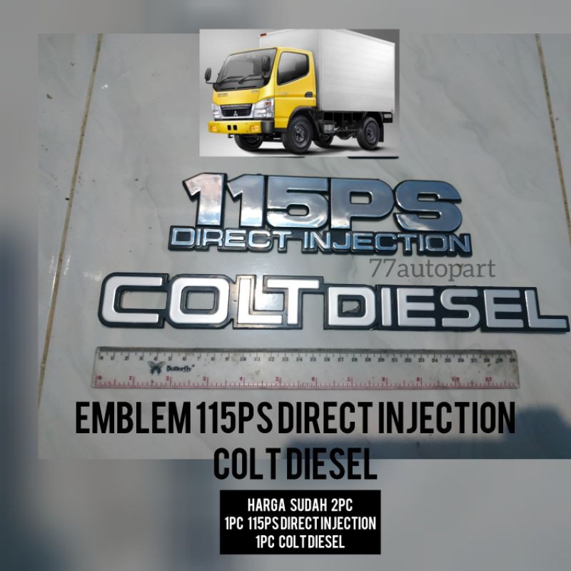 Emblem logo 115ps colt diesel 2pc