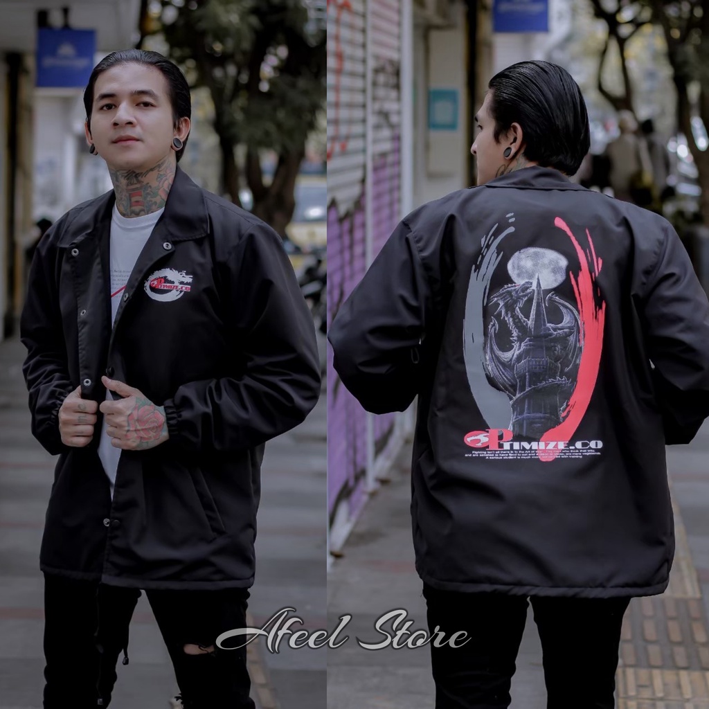 JAKET COACH PRIA NEW LINE YELLOW SALVIO HEXIA - JACKET WINBREAKER PARASUT COWOK-AF11