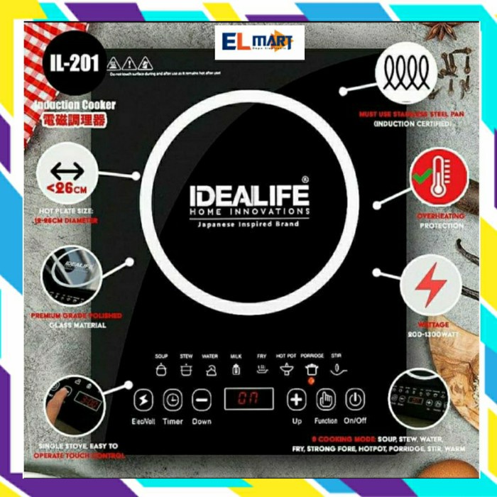 Idealife IL201 Kompor Induksi Induction Stove Listrik IL 201