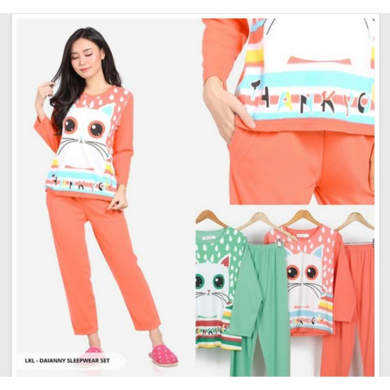 ( BISA COD ) IMPORT Baju Tidur Setelan PP Bahan Stretch dan tebal kaos Karakter Premium