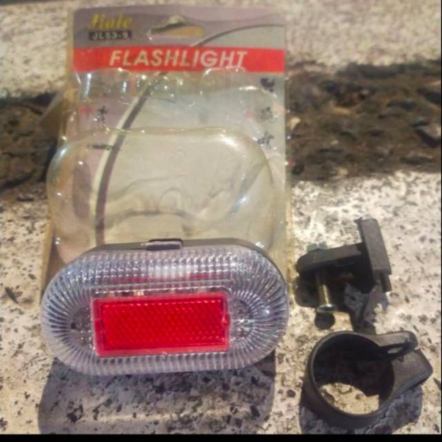 Lampu sepeda belakang baterai warna warni 539