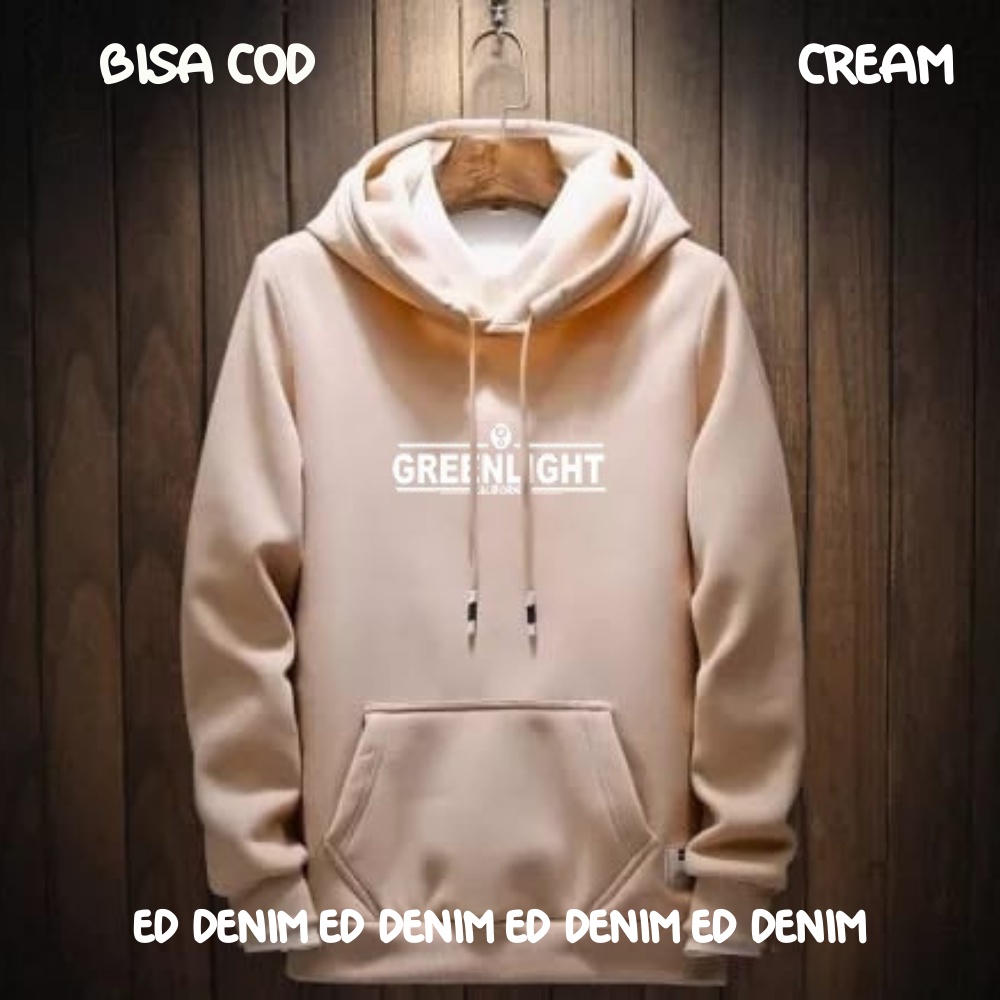 Greenlight Hodie Pria Wanita / Sweter Pria Jumbo M - 3XL / Sweater Pria Keren / Switer Cowok Hoodie Distro