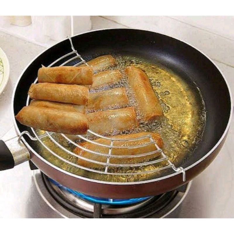 Peniris Minyak Wajan / Alat Peniris Gorengan / Saringan Minyak Stainless 26 Cm