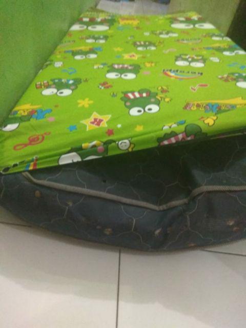 Sarung Kasur Busa Resleting Karakter Kartun Uk 90 X 200 X 15m