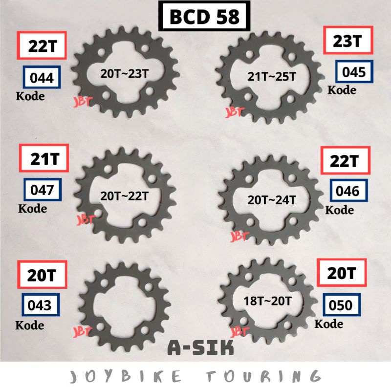 Chainring BCD 58