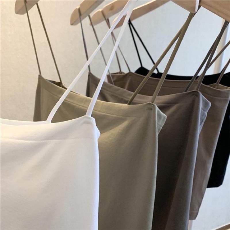 Sandy Bralette Square Tanktop Bra Tali Tipis Spaghetti Tank Top Kotak-7