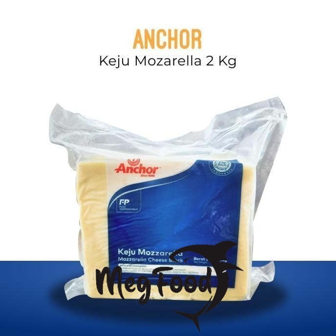 

Anchor Mozzarella Cheese / Keju Mozzarella Block - 2 KG