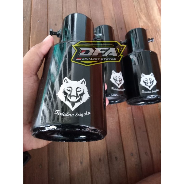 knalpot srigala model baud mobil bensin grandmax Futura ss Luxio APV l300