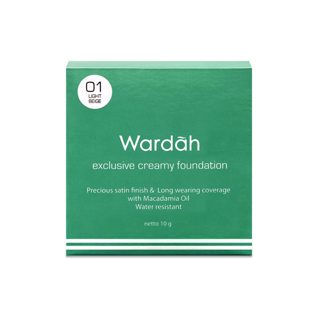 Wardah Exclusive Creamy Foundation 01 Light Beige 12 gr