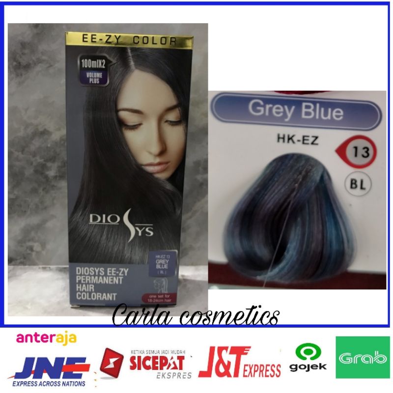 cat rambut diosys warna Grey Blue hair color diosys set 100ml