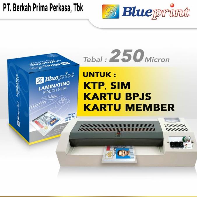 

Plastik Laminating Film BLUEPRINT / Laminating Film 250 Micron ID KTP