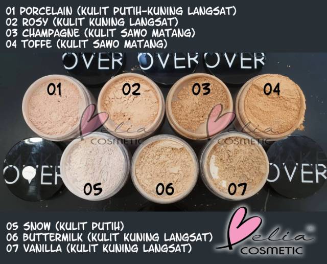 Belia Make Over Silky Smooth Translucent Powder Makeover Bedak Tabur