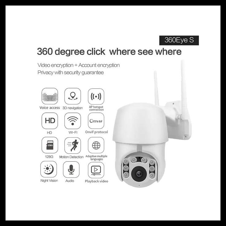 Cuci Gudang Ip Camera Cctv Outdoor, 1080P, 2Mp, App: 360Eyes - 85-X15