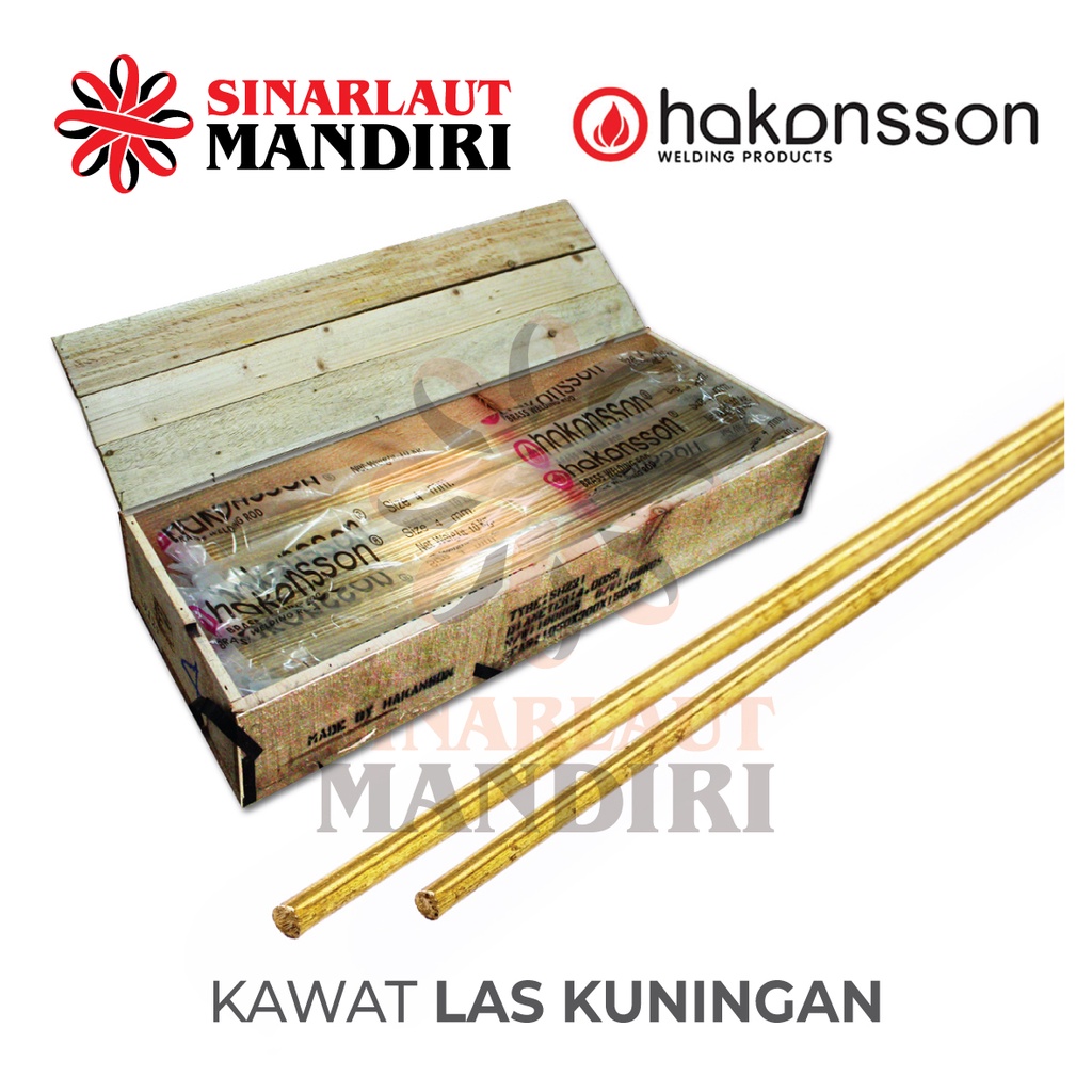 Kawat Las Kuningan HAKANSSON 4MM / Per 1 Batang