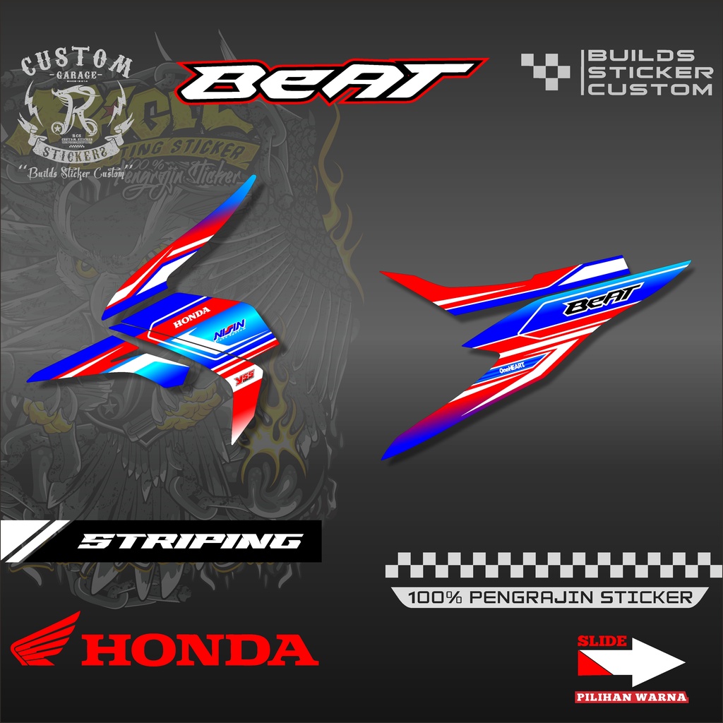 Sticker Striping Variasi Beat New 2020 2021 - Striping Motor Beat New 2020 2021