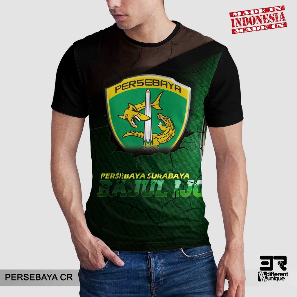 [ COD ] KAOS PRINTING GAMBAR TEAM SEPAKBOLA PERSEBAYA PSBY CR - BAJU SEPAK BOLA DISTRO ORIGINAL MOTI