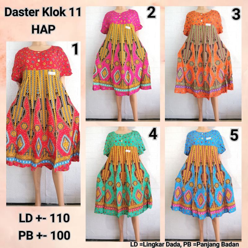 DASTER KLOK 11 HAP DASTER PAYUNG ADEM DAN MODERN PNH + BU TEJO TNGK + RNSL