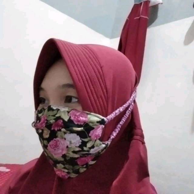 Hopylovy Masker Kain Hijab Motif Shopee Indonesia