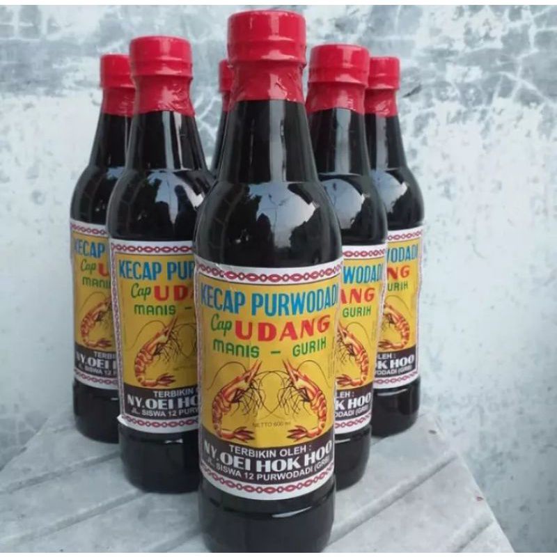 

[FREE BUBBLE] 600 ML KECAP PURWODADI CAP UDANG MANIS - GURIH NY. OEI HOK HOO ASLI PURWODADI