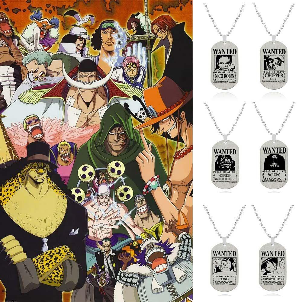 Lily One Piece Kalung Perhiasan Persahabatan Collier Punk Vintage Luffy Zoro