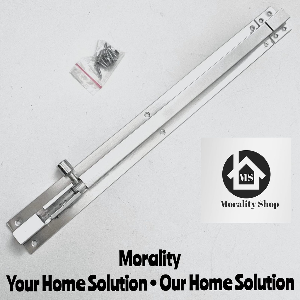 Grendelpintu Kunci Bold Lock Pintu Jendela Aluminium Panjang 12inch-Kunci Slot selot Jendela Pintu Lock Door Long Anti Karat 12 inc