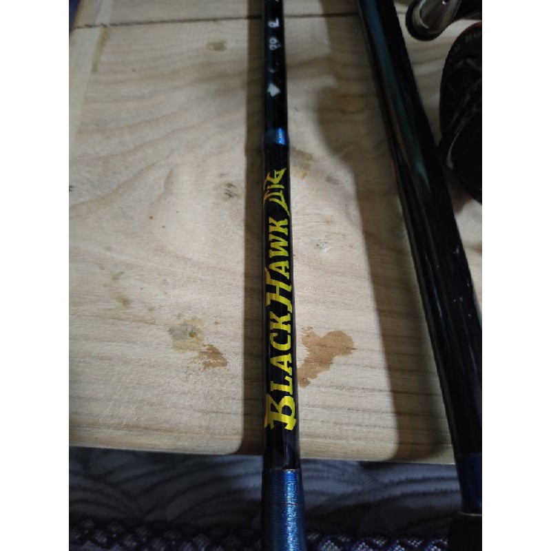 penn blackhawk jig, joran pancing