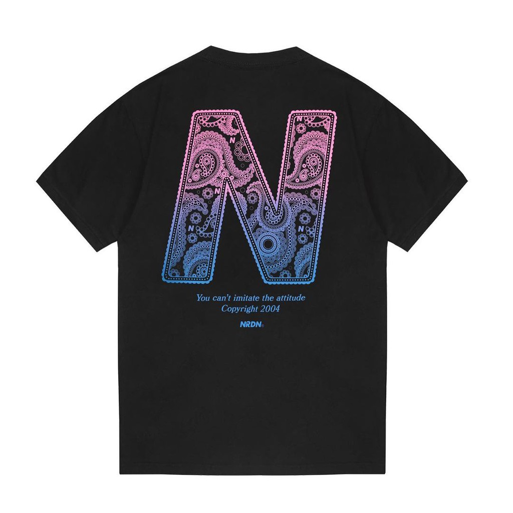 TSHIRT NRDN PAISLEY BLACK