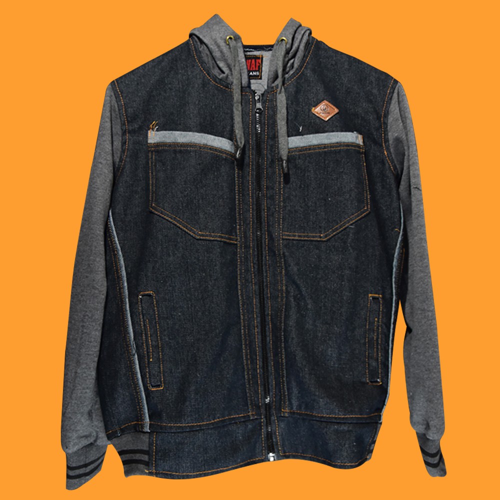 Jaket Jeans Volcom Grey Navy Caps Premium