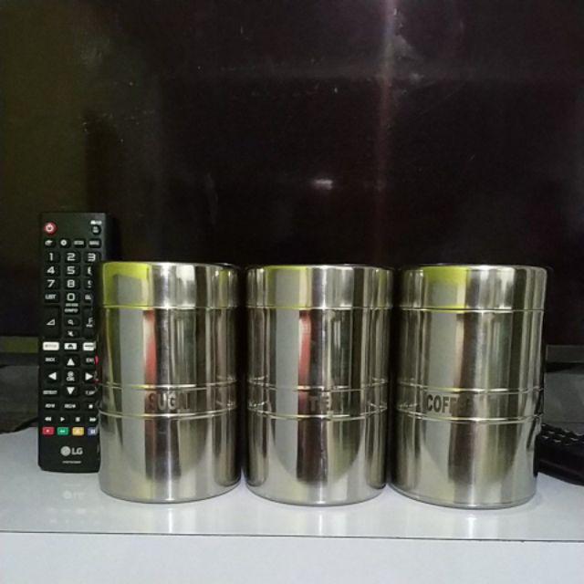 Canister Set Rosh 3 Pcs Wadah Kopi Teh Susu