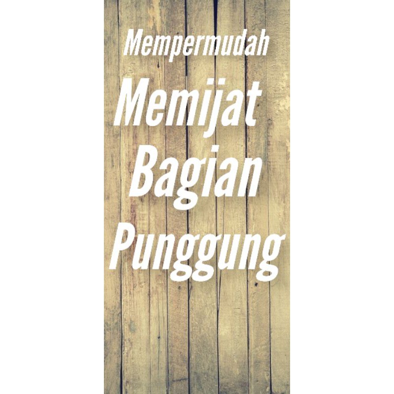 Pijat Kayu Gantol  Kasar Ber Gerigi