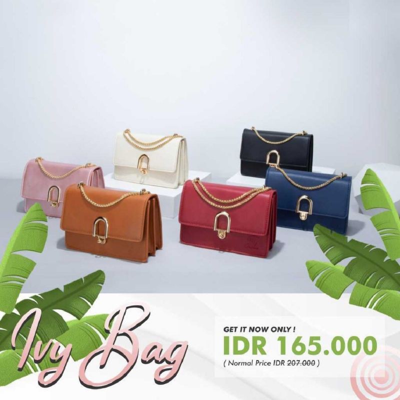 JIMS HONEY IVY BAG / Sling Bag Rantai Elegan / Tas Slempang Wanita Best Seller