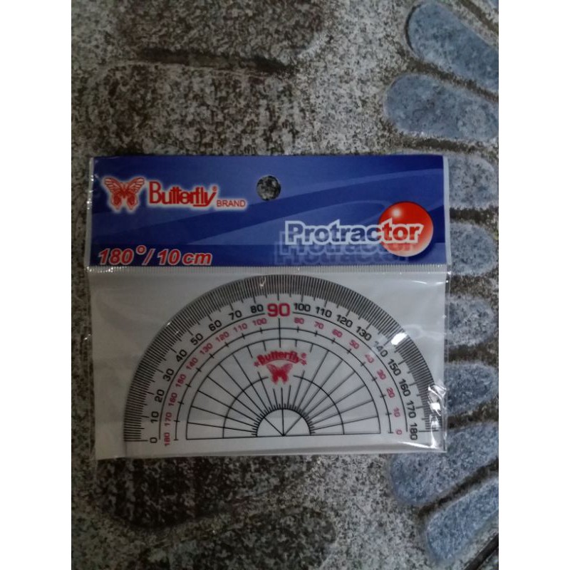 

butterfly penggaris busur 180° dan 360°